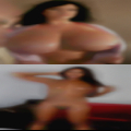 Scale naked woman